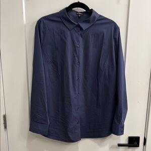 Express Blue Button-Up Shirt